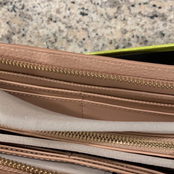 PR: Ted Baker London Taupe Leather Sunken Padlock Matinee Wallet Taupe - Picture 5 of 13